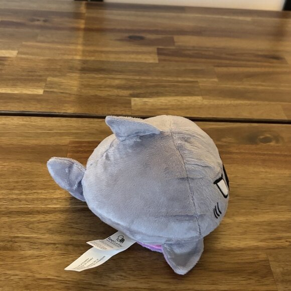 TEETURTLE REVERSIBLE NARWHAL / SHARK: RAINBOW NWT Toy Plush SMALL - Picture 6 of 7